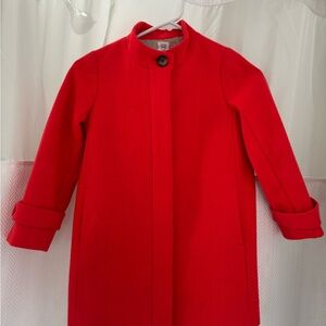 Wool Blend  Coat - Classic Stand Collar